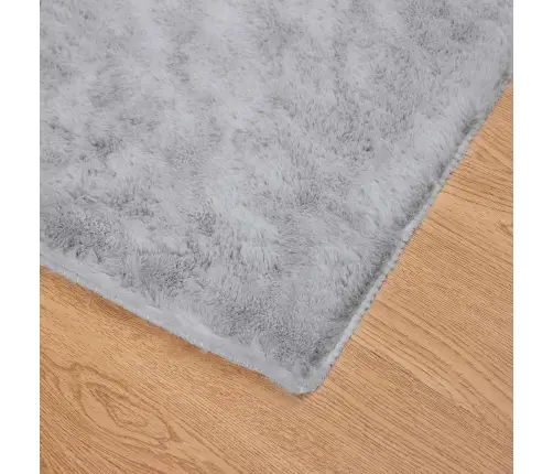 Mākslīgā Truša Kažokādas Paklājs Pelēka 80 X 150 Cm Poliesters Vidaxl