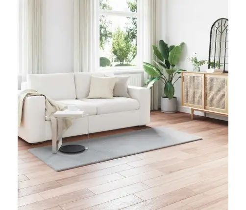 Mākslīgā Truša Kažokādas Paklājs Pelēka 80 X 200 Cm Poliesters Vidaxl