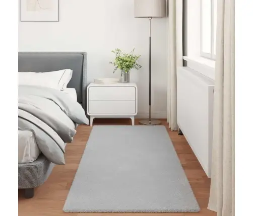 Mākslīgā Truša Kažokādas Paklājs Olite Pelēka 100 X 200 Cm Vidaxl