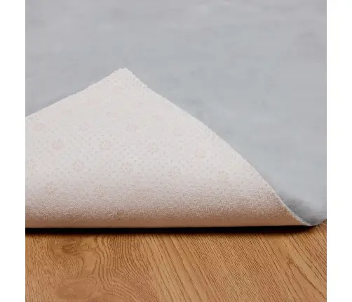 Mākslīgā Truša Kažokādas Paklājs Pelēka 120 X 170 Cm Poliesters Vidaxl