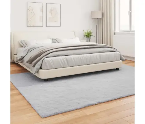 Mākslīgā Truša Kažokādas Paklājs Pelēka 240 X 340 Cm Poliesters Vidaxl