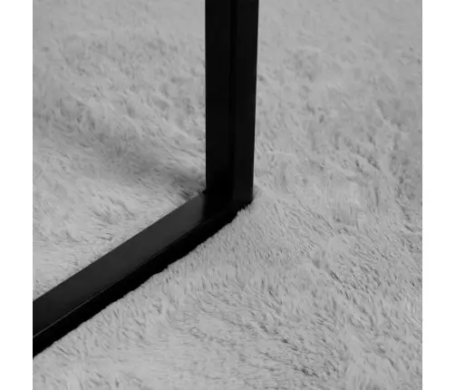 Mākslīgā Truša Kažokādas Paklājs Pelēka 120 X 120 Cm Poliesters Vidaxl