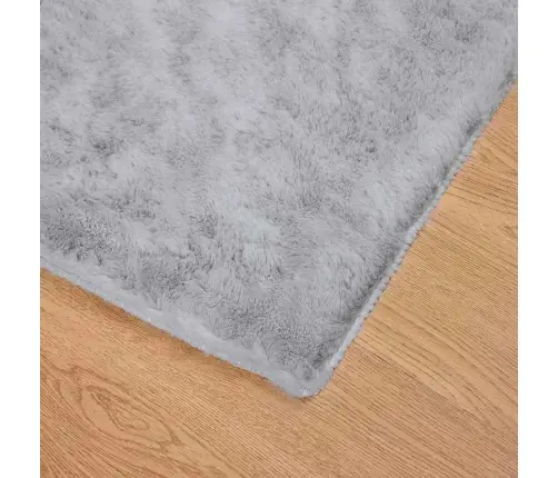 Mākslīgā Truša Kažokādas Paklājs Pelēka 120 X 120 Cm Poliesters Vidaxl