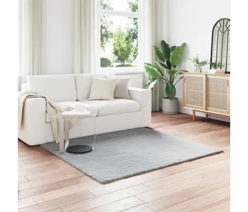 Dirbtinio Triušio Kailio Kilimas Olite Pilka 160 X 160 Cm