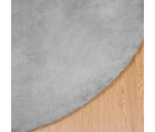 Dirbtinio Triušio Kailio Kilimas Olite Pilka Ø 80 Cm