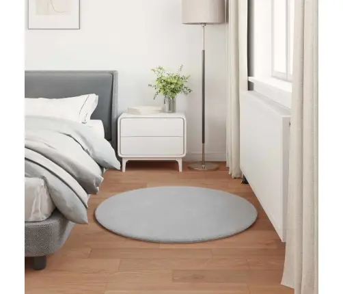 Mākslīgā Truša Kažokādas Paklājs Olite Pelēka Ø 100 Cm Vidaxl