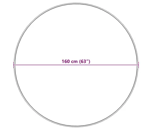 Mākslīgā Truša Kažokādas Paklājs Pelēka Ø 160 Cm Poliesters Vidaxl
