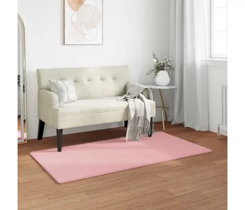 Mākslīgā Truša Kažokādas Paklājs Olite Rozā 60 X 110 Cm Vidaxl