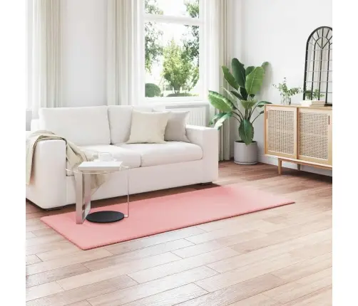 Mākslīgā Truša Kažokādas Paklājs Olite Rozā 100 X 200 Cm Vidaxl