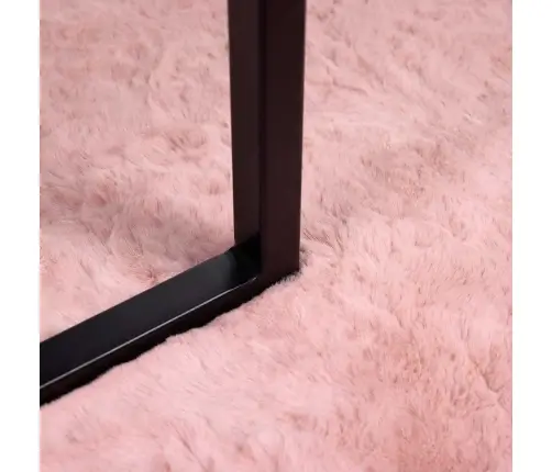 Dirbtinio Triušio Kailio Kilimas Olite Rožinė 200 X 280 Cm