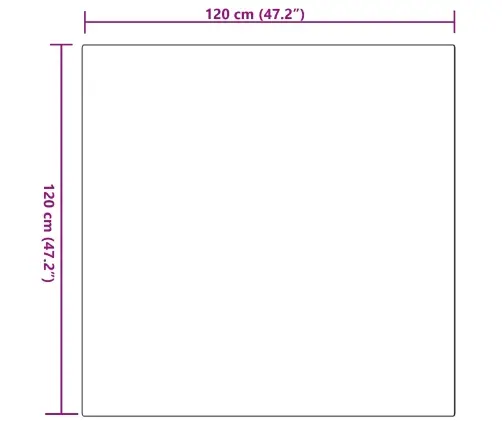 Mākslīgā Truša Kažokādas Paklājs Rozā 120 X 120 Cm Poliesters Vidaxl
