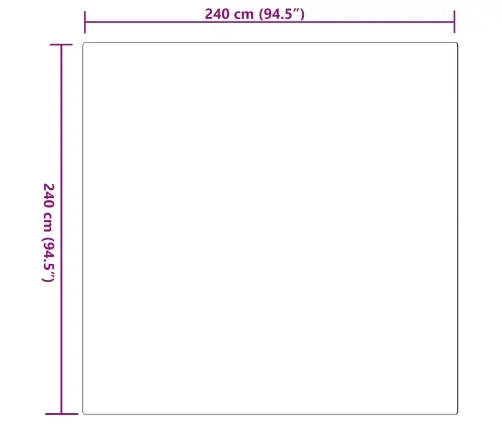 Kunstlik Küüliku Karv Mat Olite Roosa 240 X 240 Cm Polüester