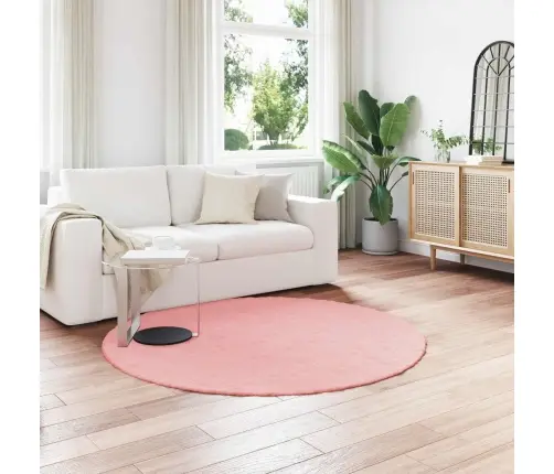 Kunstlik Küüliku Karv Mat Olite Roosa Ø 200 Cm Polüester