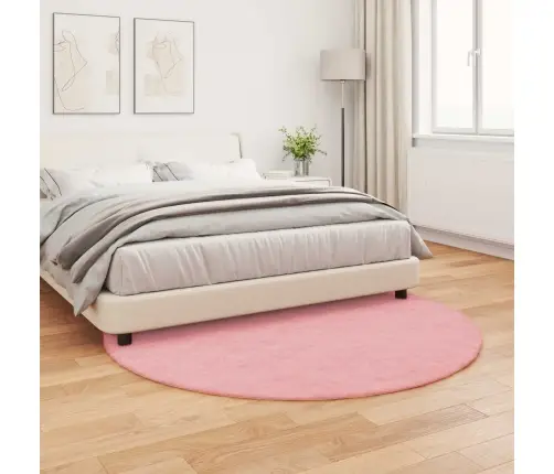 Kunstlik Küüliku Karv Mat Olite Roosa Ø 200 Cm Polüester