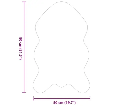 Mākslīgā Truša Kažokādas Paklājs Olite Rozā 50 X 80 Cm Vidaxl