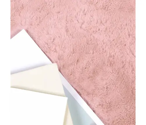 Mākslīgā Truša Kažokādas Paklājs Olite Rozā 60 X 90 Cm Vidaxl