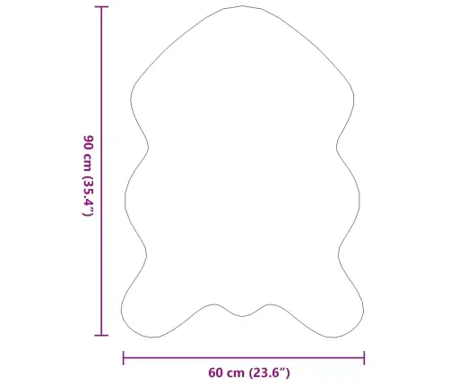 Mākslīgā Truša Kažokādas Paklājs Olite Rozā 60 X 90 Cm Vidaxl