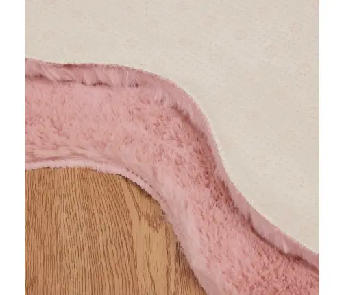 Mākslīgā Truša Kažokādas Paklājs Olite Rozā 80 X 120 Cm Vidaxl