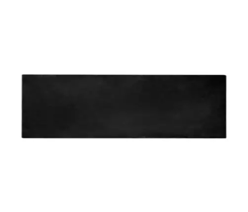 Dirbtinio Triušio Kailio Kilimas Juoda 80 X 250 Cm Poliesteris