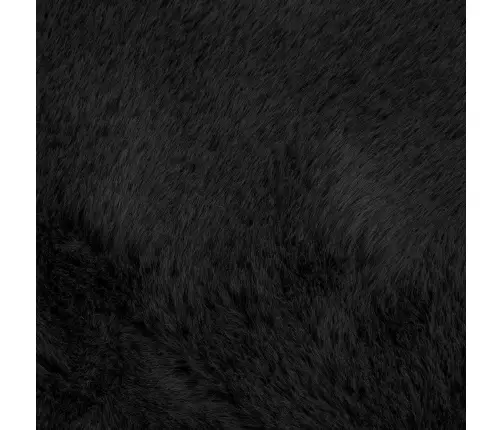 Kunstlik Küüliku Karv Mat Olite Must 100 X 200 Cm Polüester