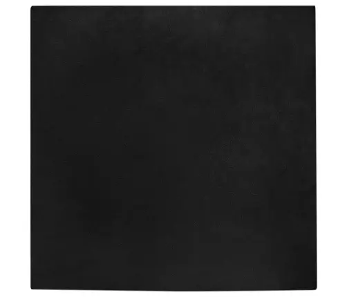 Mākslīgā Truša Kažokādas Paklājs Melna 200 X 200 Cm Poliesters Vidaxl