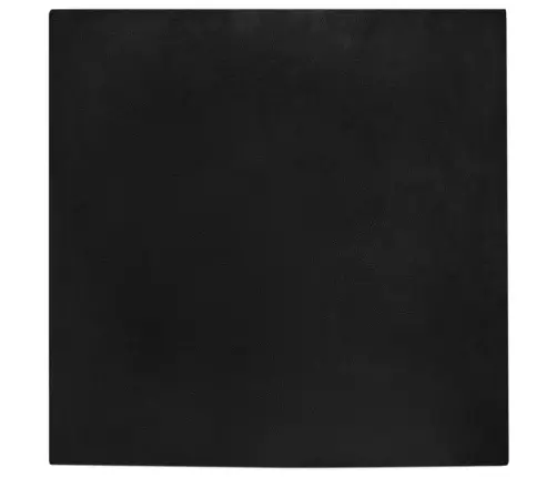 Mākslīgā Truša Kažokādas Paklājs Melna 240 X 240 Cm Poliesters Vidaxl