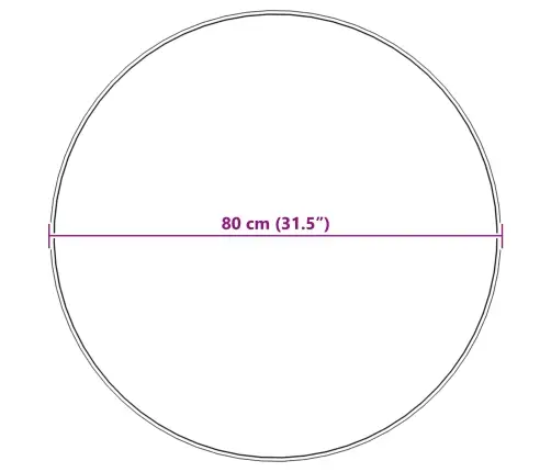 Kunstlik Küüliku Karv Mat Olite Must Ø 80 Cm Polüester