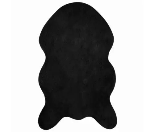 Mākslīgā Truša Kažokādas Paklājs Olite Melna 50 X 80 Cm Vidaxl