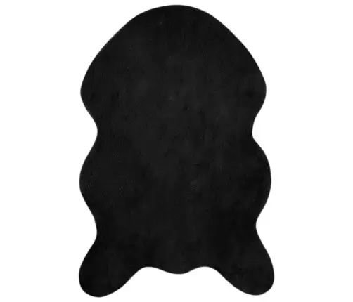 Mākslīgā Truša Kažokādas Paklājs Olite Melna 60 X 90 Cm Vidaxl