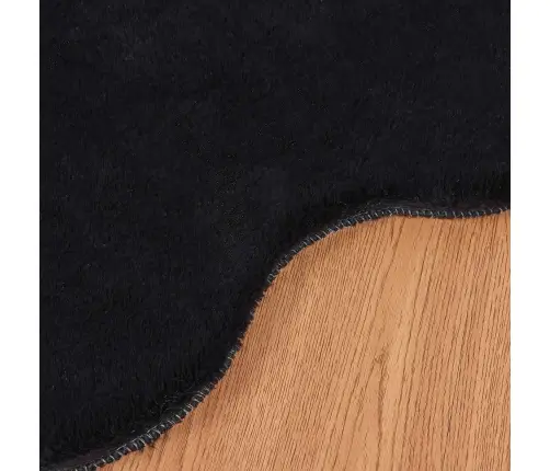 Dirbtinio Triušio Kailio Kilimas Olite Juoda 80 X 120 Cm