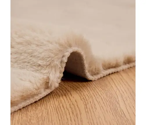 Mākslīgā Truša Kažokādas Paklājs Pelēkbrūna 80 X 150 Cm Vidaxl