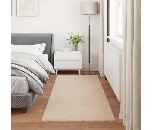 Mākslīgā Truša Kažokādas Paklājs Pelēkbrūna 80 X 200 Cm Vidaxl