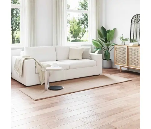 Kunstlik Küüliku Karv Mat Olite Pruunikashall 80 X 250 Cm