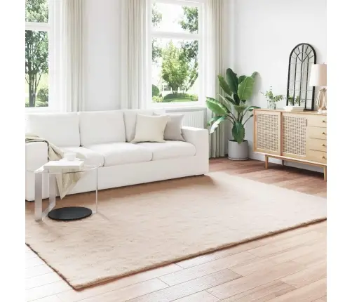 Dirbtinio Triušio Kailio Kilimas Olite Taupe 240 X 340 Cm