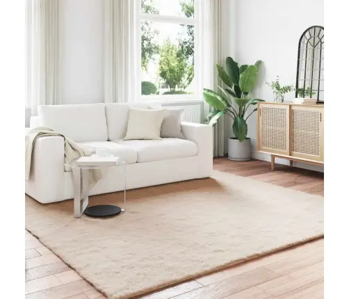 Mākslīgā Truša Kažokādas Paklājs Pelēkbrūna 200 X 200 Cm Vidaxl