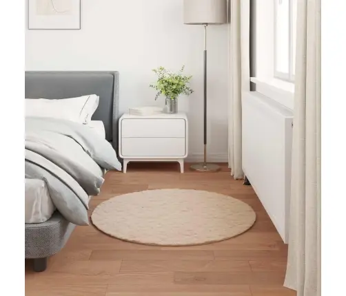 Mākslīgā Truša Kažokādas Paklājs Olite Pelēkbrūna Ø 100 Cm Vidaxl