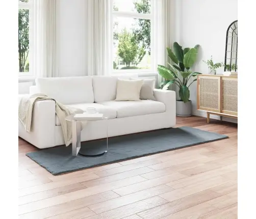 Mākslīgā Truša Kažokādas Paklājs Antracīts 80 X 250 Cm Vidaxl