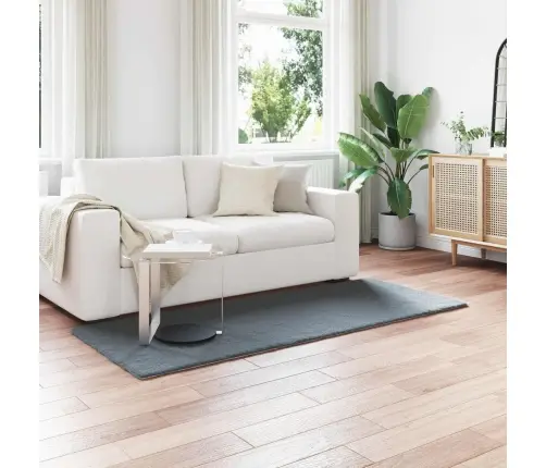 Mākslīgā Truša Kažokādas Paklājs Olite Antracīts 100 X 200 Cm Vidaxl