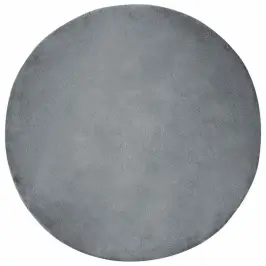 Mākslīgā Truša Kažokādas Paklājs Antracīts Ø 120 Cm Poliesters Vidaxl