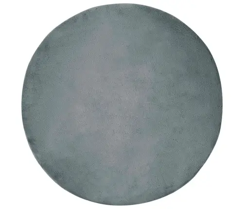 Mākslīgā Truša Kažokādas Paklājs Antracīts Ø 120 Cm Poliesters Vidaxl