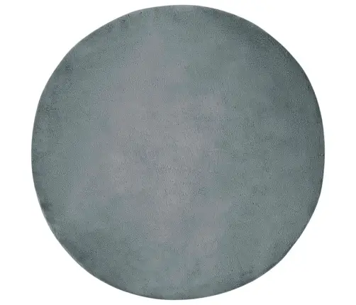 Mākslīgā Truša Kažokādas Paklājs Antracīts Ø 200 Cm Poliesters Vidaxl