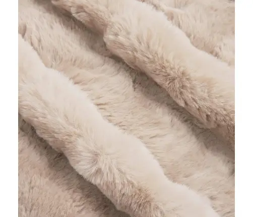 Mākslīgā Truša Kažokādas Sega 4 Pcs Bēša 130 X 150 Cm Vidaxl