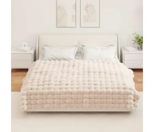 Mākslīgā Truša Kažokādas Sega 4 Pcs Bēša 150 X 220 Cm Vidaxl