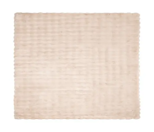 Dirbtinio Zefyro Pūkuotas Patalynė 4 Pcs Smėlio 240 X 270 Cm