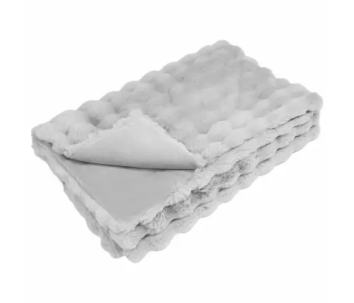 Dirbtinio Zefyro Pūkuotas Patalynė 4 Pcs Pilka 130 X 150 Cm