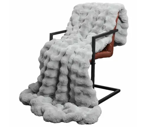 Dirbtinio Zefyro Pūkuotas Patalynė 4 Pcs Pilka 130 X 150 Cm