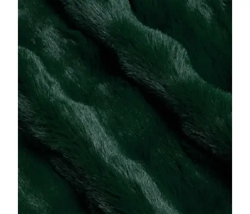 Mākslīgā Truša Kažokādas Sega Tumši Zaļš 130 X 150 Cm Vidaxl