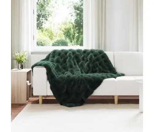 Valejõhvikaristu Tekk Olite 4 Pcs Tume Rohelise 130 X 150 Cm