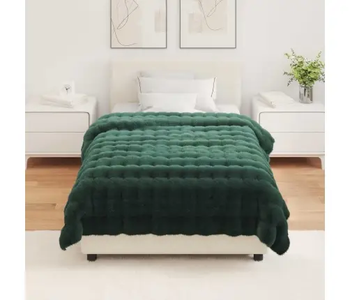 Valejõhvikaristu Tekk Olite 4 Pcs Tume Rohelise 130 X 150 Cm