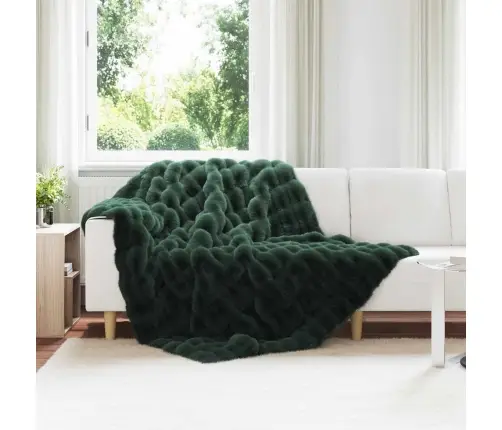 Valejõhvikaristu Tekk Olite 4 Pcs Tume Rohelise 150 X 220 Cm